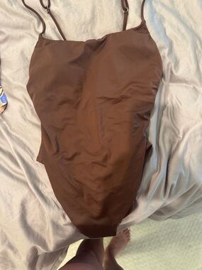 Shade & Shore Brown One-Piece Swimsuit